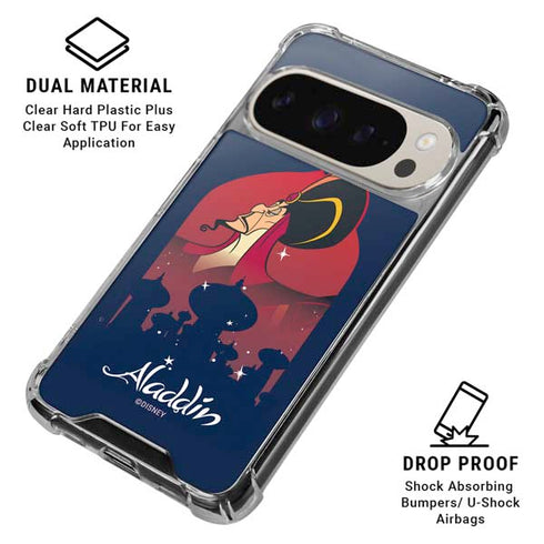 Disney Aladdin Jafar The Royal Vizier Pixel 9/9 Pro Clear Case
